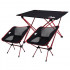 MasterTool - Camping Foldable Picnic Fishing Table & Chairs Set, Red (Chairs*2+Table*1) Combo set