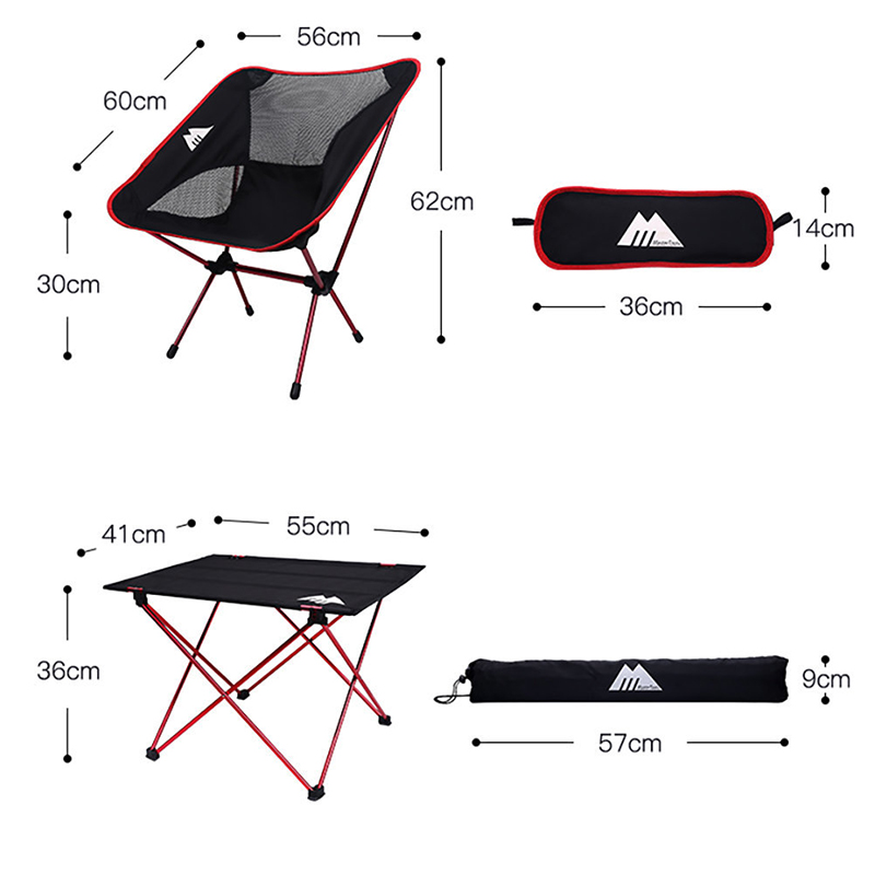 MasterTool - Camping Foldable Table Hard Top, Blue