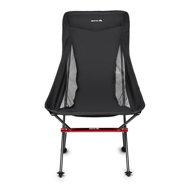 MasterTool - Aluminium Camping Foldable Hard Top Table & Chairs Set（Black Chair*1+Gray Chair*1+Table*1)