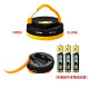 MasterTool - Hanging lamp, Camping Light with hook, Lantern with Magnet - Yellow