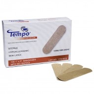 MasterTool - Fabric Strip Adhesive Bandages, Sterile Band-Aids, Non latex, size 2.5*7.6cm (100pcs/Box)