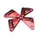 MasterTool - Triangle rope buckle, Rope Tensioners, Red (4pcs/pack)