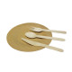 MasterTool - SavingOasis Wooden Cutlery Set, 75pcs/set(Spoon*25,Knife*25,Fork *25)
