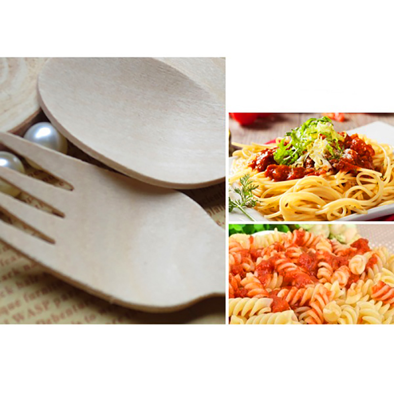 MasterTool - SavingOasis Wooden Cutlery Set, 75pcs/set(Spoon*25,Knife*25,Fork *25)
