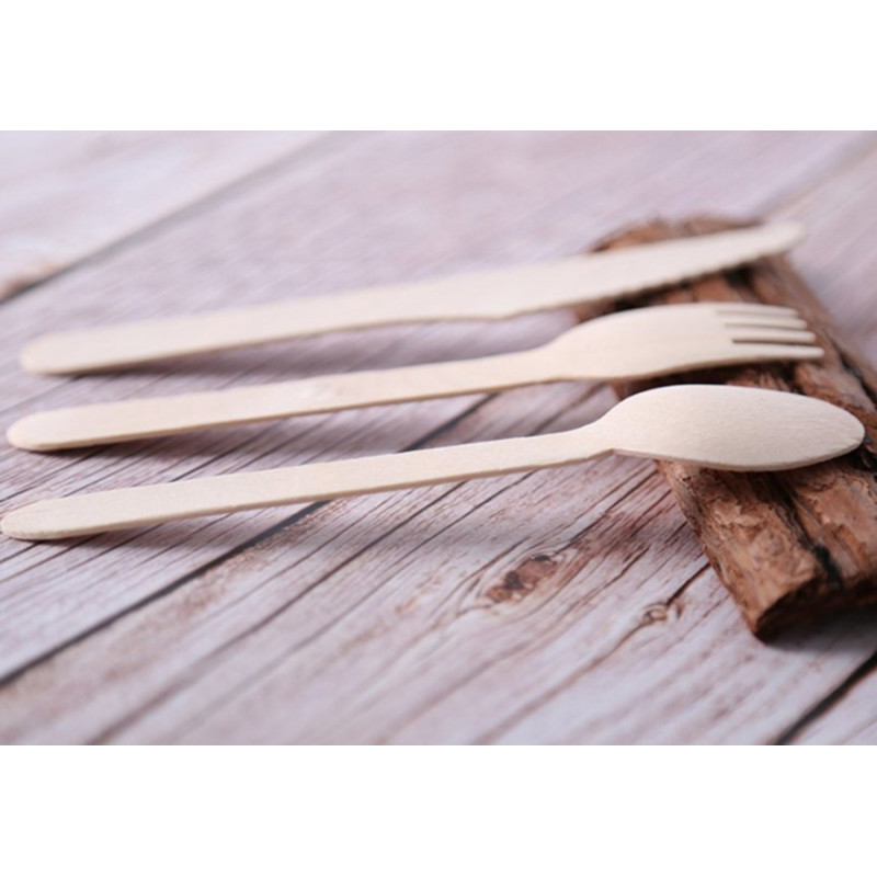 MasterTool - SavingOasis Wooden Cutlery Set, 75pcs/set(Spoon*25,Knife*25,Fork *25)