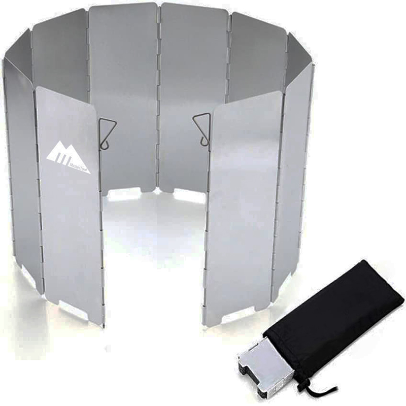 MasterTool - Windshield, Camping Stove Folding Aluminium Windscreen