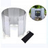 MasterTool - Windshield, Camping Stove Folding Aluminium Windscreen
