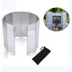 MasterTool - Windshield, Camping Stove Folding Aluminium Windscreen