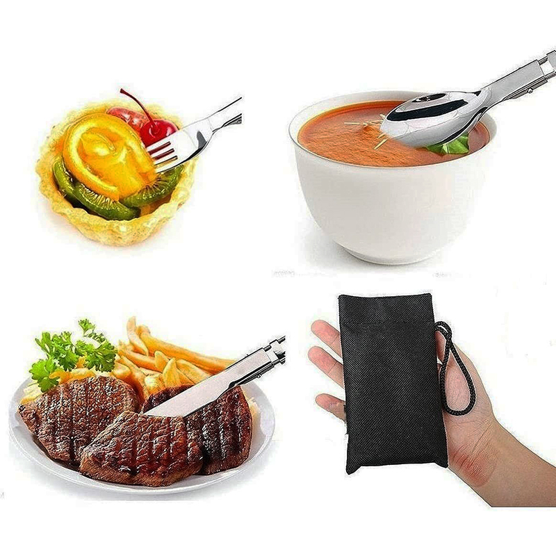 MasterTool - 3-piece folding tableware set