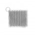 MasterTool - Stainless Steel Scrubber Cast Iron Cleaner Kitchen Household Chain Scrubber, XL Size, 5 x 5 inch