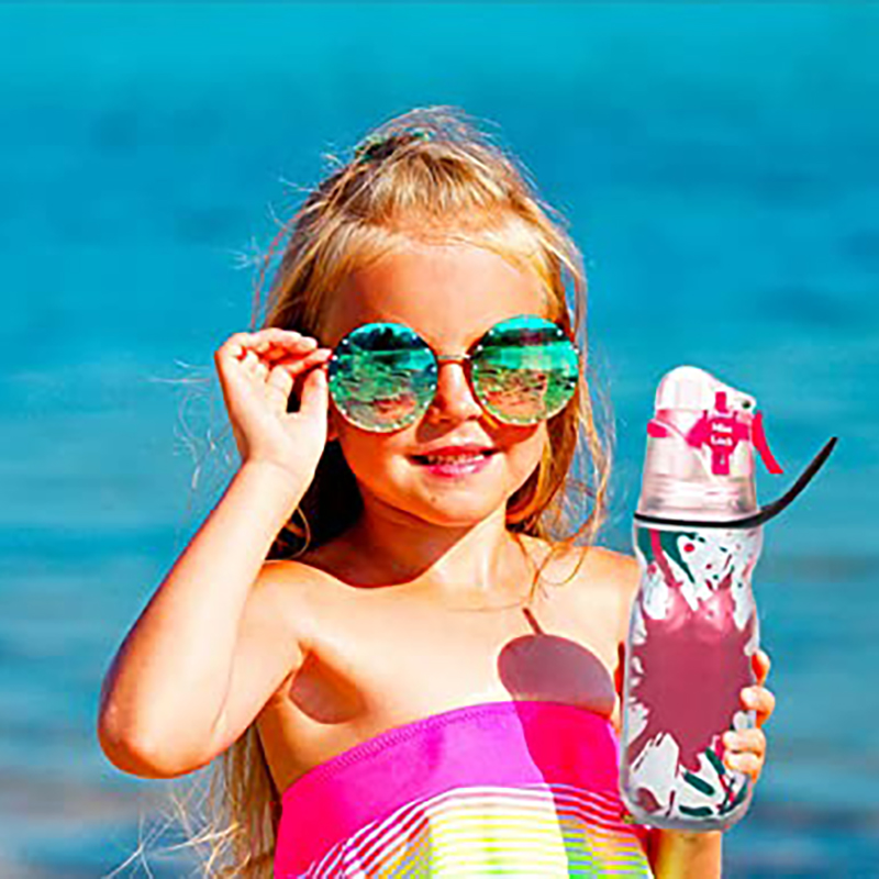 MasterTool - Mist Cool Sport Water Bottle, 590ML, 20oz Ink Design