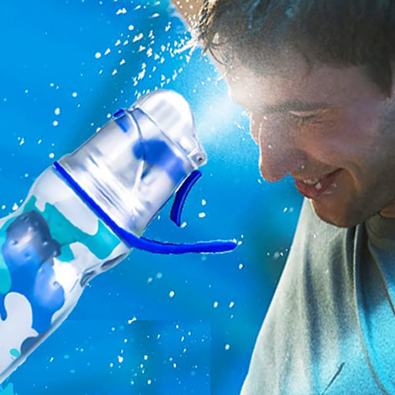 MasterTool - Mist Cool Sport Water Bottle, 590ML, 20oz Military Design