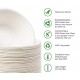MasterTool - 【Degradable and Microwavable Use】Eco-Friendly Biodegradable Sugarcane Paper Bowls (350ml) - 13.5cm