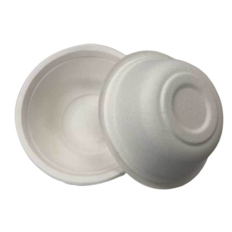 MasterTool - 【Degradable and Microwavable Use】Eco-Friendly Biodegradable Sugarcane Paper Bowls (350ml) - 13.5cm