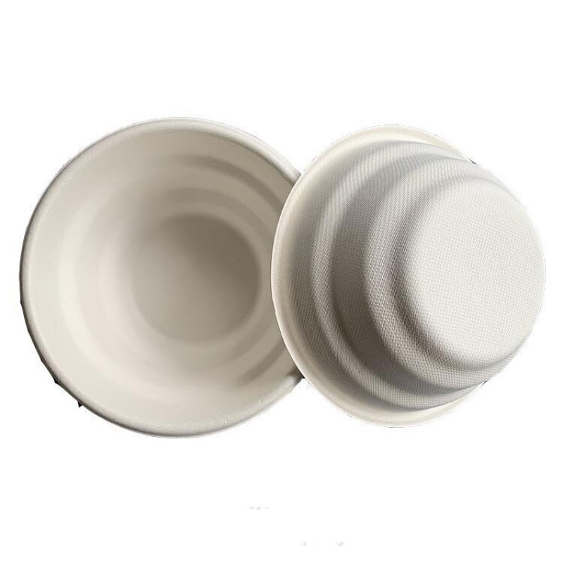 MasterTool - 【Degradable and Microwavable Use】Eco-Friendly Biodegradable Sugarcane Paper Bowls (700ml) - 19cm