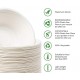 MasterTool - 【Degradable and Microwavable Use】Eco-Friendly Biodegradable Sugarcane Paper Bowls (700ml) - 19cm
