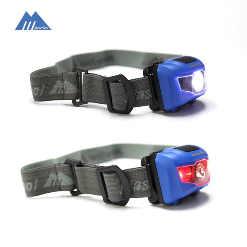 MasterTool - Cree 3W High Performance Headlamp, 200 Lumen, Head Light, Outdoor, Running, Cycling, Camping - Black