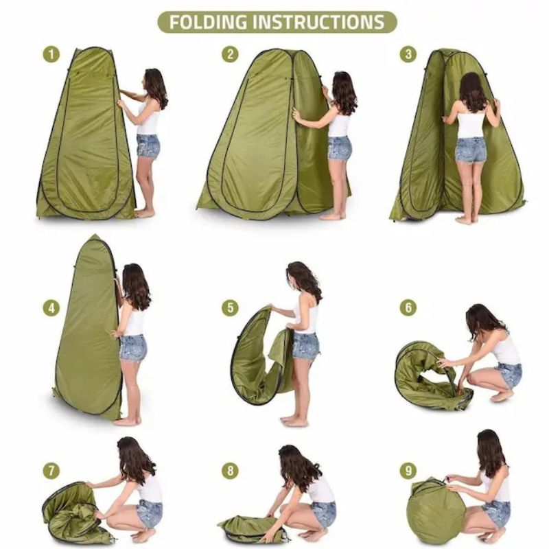 Multipurpose outdoor shower tent, changing clothes tent with the window, toilet tent single person