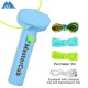 Glow-in-the-dark rope launcher propeller. Handheld novelty lasso shooter. Cool glow-in-the-dark rope