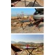 Egg roll table & Lightweight Folding High Back Camping Outdoor Chairs Set（Black Chair*2+Table*1)