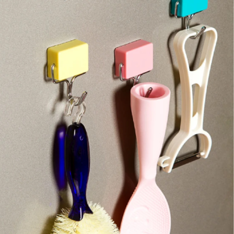MasterTool - Log-Cabin Wall Hangers Multi-Purpose Hooks Strong Magnetic Hooks for Keys,Coat,Fridge and Doors