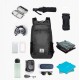 MasterTool - Outdoor travel set(Outdoor folding backpack, gray-20L*1+326ml Sports Foldable Bottle)