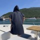 MasterTool - Swimming bath towel, bathrobe, quick-drying cape - Navy Blue