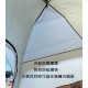 MasterTool - 3-4 Person Double Layer Three Use Automatic Tent - light green