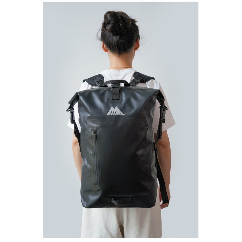 MasterTool - 30L black shoulder waterproof backpack, waterproof rucksack, outdoor waterproof bag, swimming bag