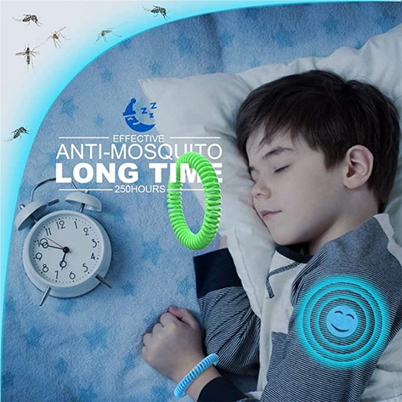 MasterTool - EVA spring anti-mosquito ring, anti-mosquito bracelet, Individually Wrapped,mixed colors-5pcs