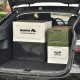 MasterTool - Outdoor Camping Folding Open Side Storage Box 30L,Khaki, Household Folding Storage Box