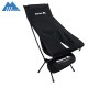 New style lightweight Folding High Back Camping Outdoor Chair with Headrest, black