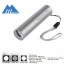 Mini USB Rechargeable Bright Flashlight-Silver, 100 Lumens Micro Mini Torch IP44 Waterproof