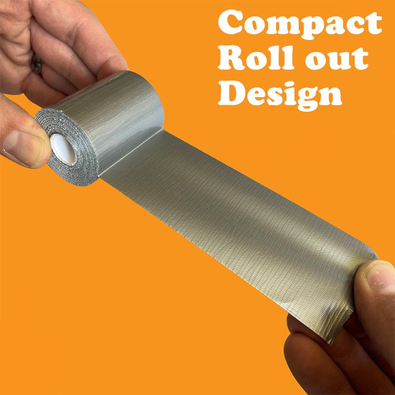 MasterTool 2 pcs Duct Tape-silver(5cm x 1.3m) ,Survive Outdoors Longer Duct Tape, Outdoor repair tools