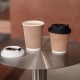 Savingoasis Disposable Kraft Paper Cups(25 pcs), Unbleached Brown Cups for Hot/Cold Beverage