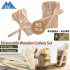 MasterTool - SavingOasis 50 pcs 100%Composable Eco-Friendly Wooden Disposble Cultery (Spoon x 25 + Fork x 25)