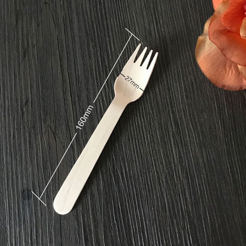 MasterTool - SavingOasis 50 pcs 100%Composable Eco-Friendly Wooden Disposble Cultery (Spoon x 25 + Fork x 25)