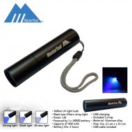 365nm UV Rechargeable Professional Flashlight-Black