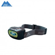 MasterTool - Rechargeable High Performance Headlamp, 350 Lumen, Head Light, Outdoor, Running, Cycling - Black