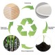 【Degradable and Microwavable Use | 50 pieces】Savingoasis Environmental bamboo paper lunch box