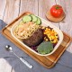 【Degradable and Microwavable Use | 50 pieces】Savingoasis Environmental bamboo paper lunch box