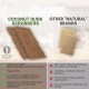 Savingoasis 5 PCS Coconut Scrubbing Pads, Dish Scrubber Scrubbing Pads for Dishes, Coir Scrubber