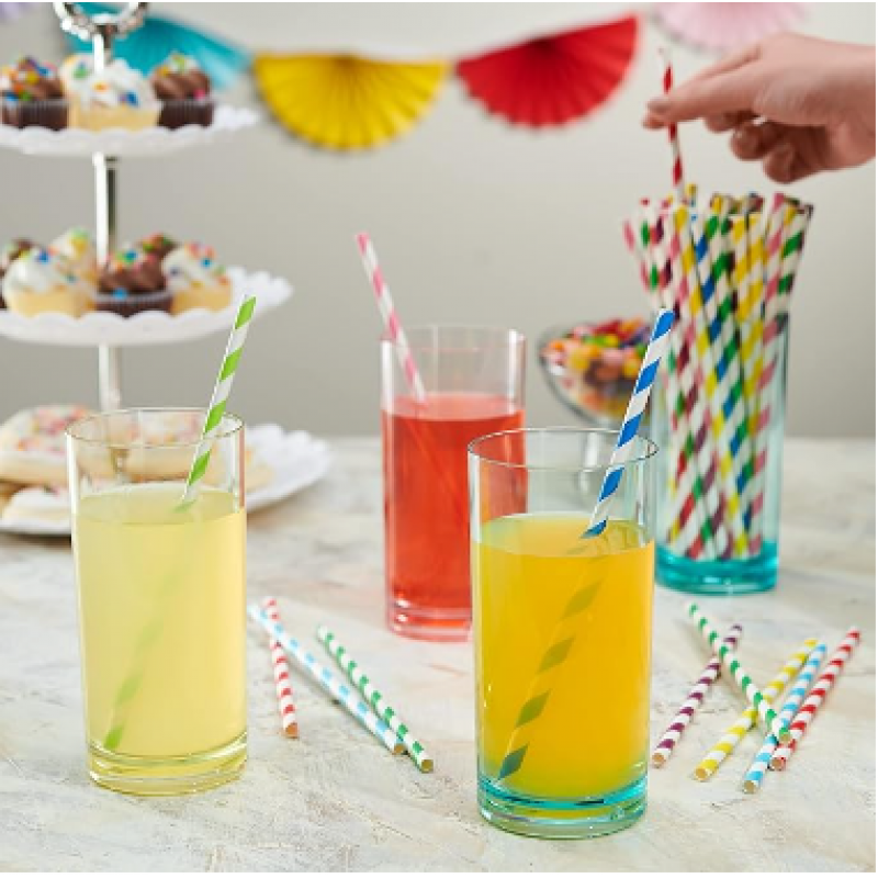 SavingOasis Eco-Friendly Colour Paper Straw(6*197mm)