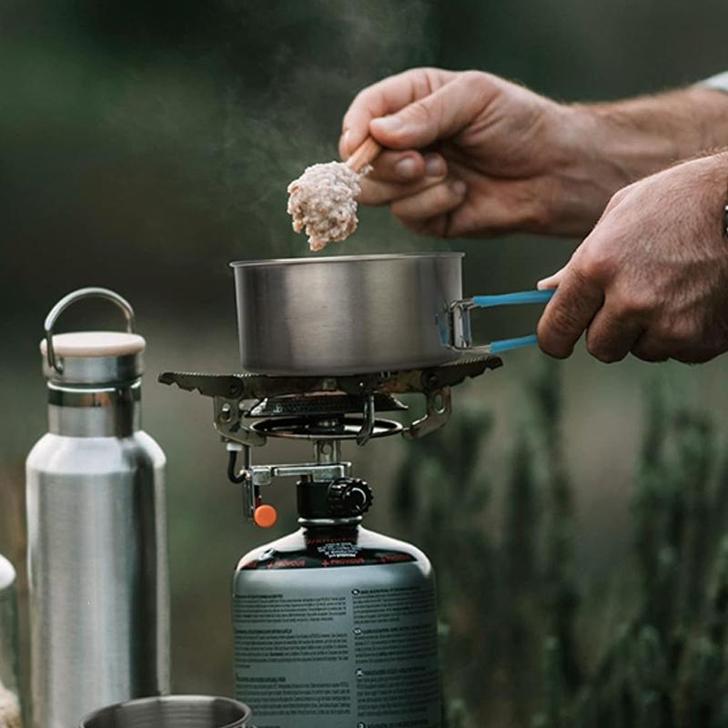 MasterTool - 304 Stainless Steel Cooking Pot, Outdoor Camping 1-2 Persons Stainless Steel Cooking Pot Set