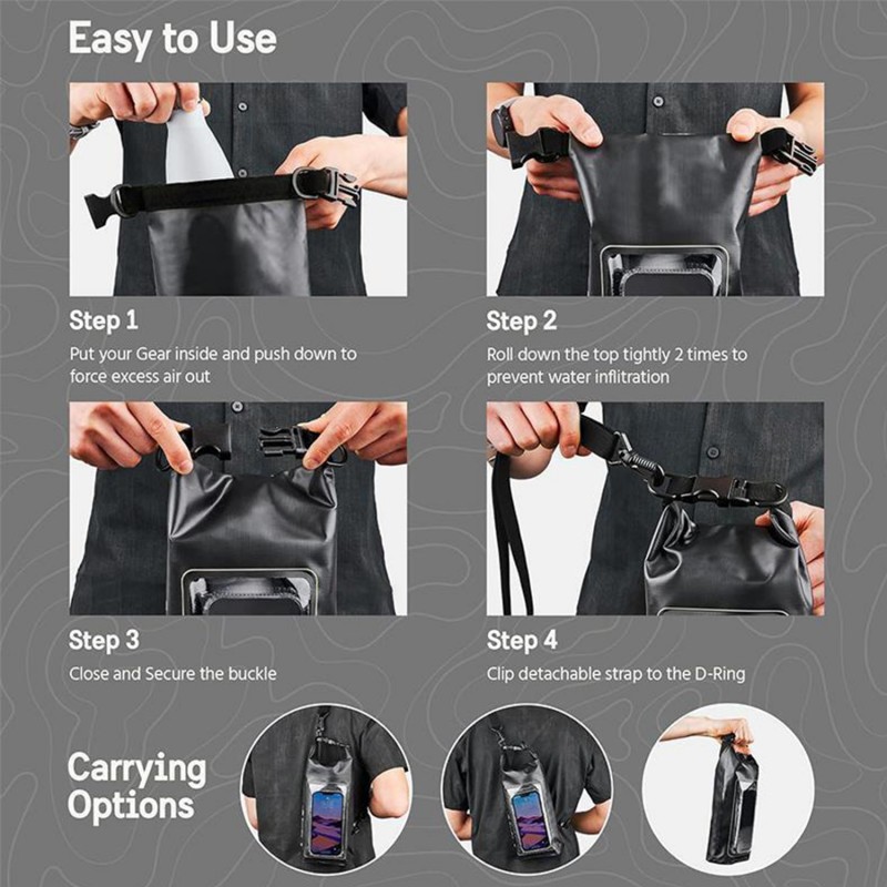 MasterTool - IP68 Waterproof bag-3L(Black)