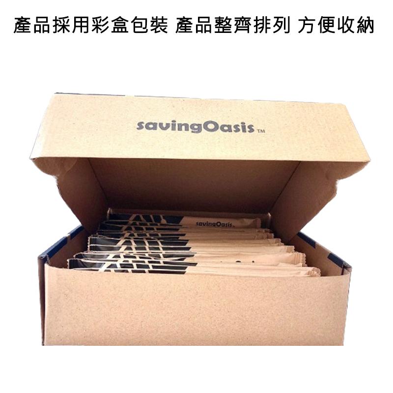 Savingoasis 50 sets 4-pc-set 100% Composable Wooden Disposable Flatware(Spoon+Fork+Knife+Napkin x50)