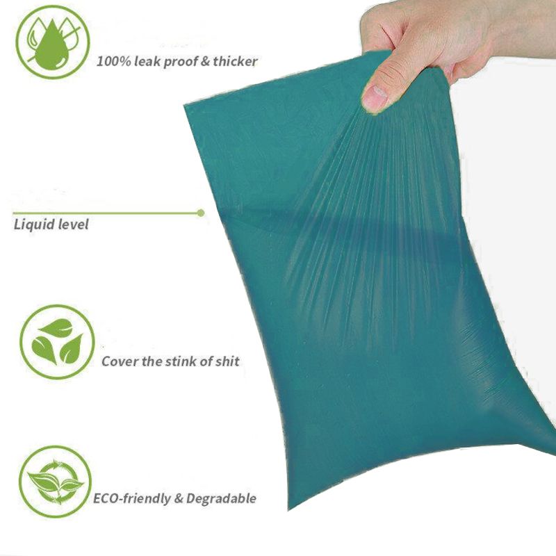 【Decomposable】Pet poop bags, Pet garbage bags, Degradable pet garbage bags (green-8 rolls/120 pcs)