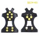 MasterTool - [1 Pair] M size Crampons,Outdoor Snowshoe Covers 10 Teeth Non-slip Crampons Shoe Covers