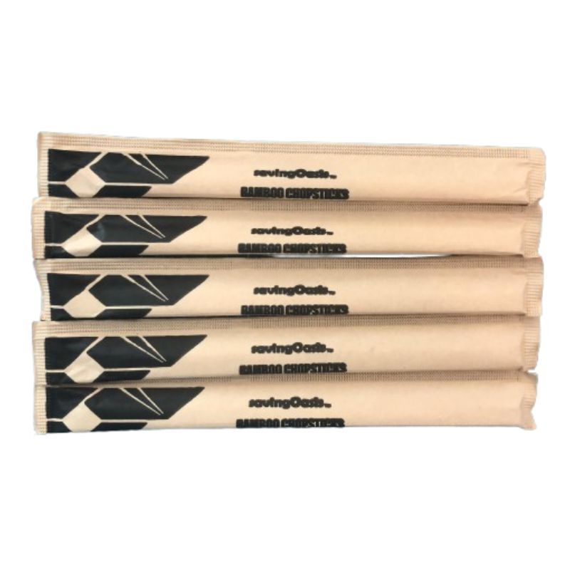 Savingoasis 100 pairs Disposable Bamboo Chopsticks Individual Packaged, Bamboo Chopsticks for Noodles, Sushi