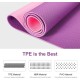 MasterTool - Yoga Mat-Purple Thick Nylon Strap for Men & Women - Non Slip Exercise Mat for Yoga, Pilates, Stretch